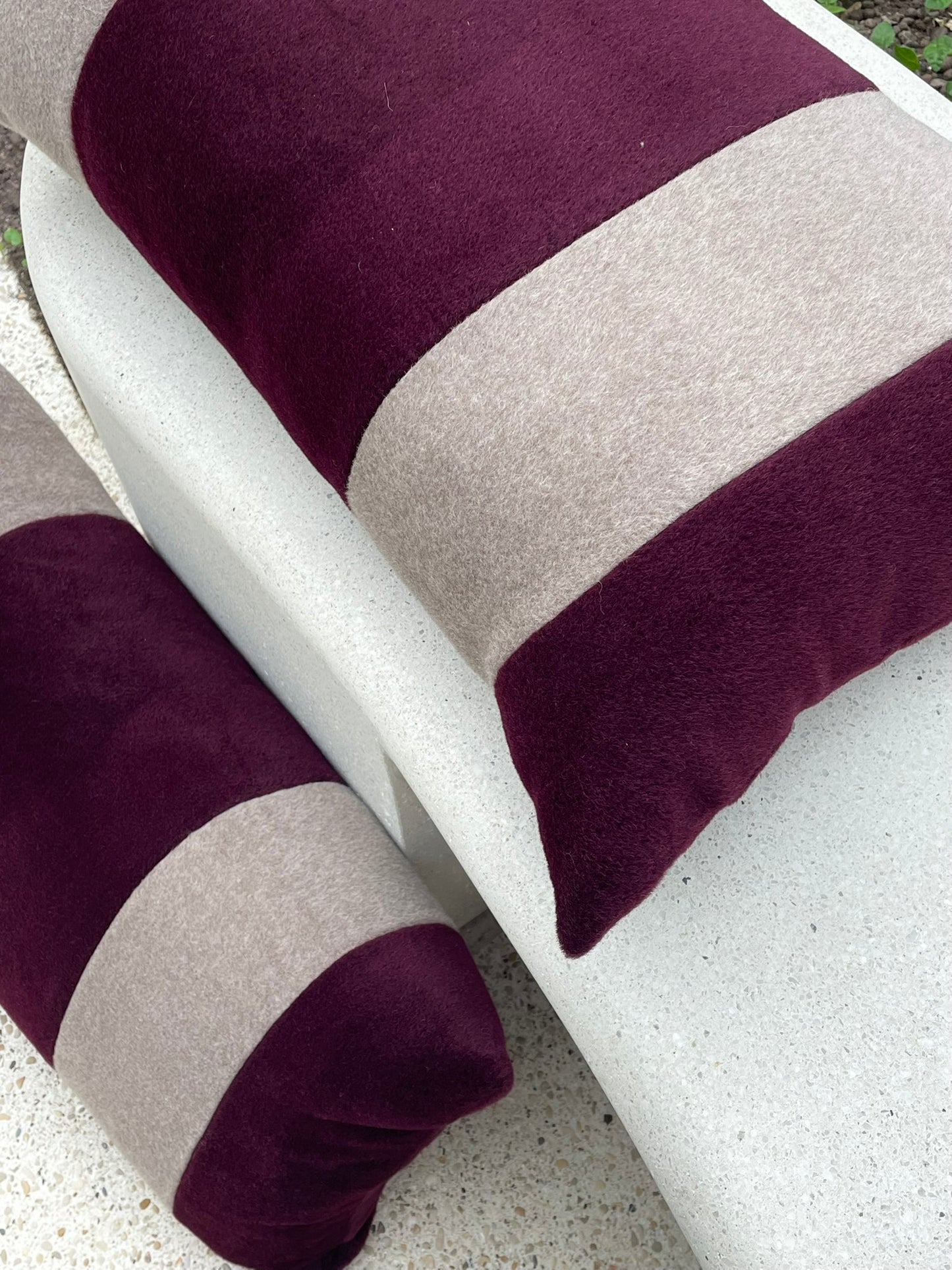 Alpaca Burgundy stripe