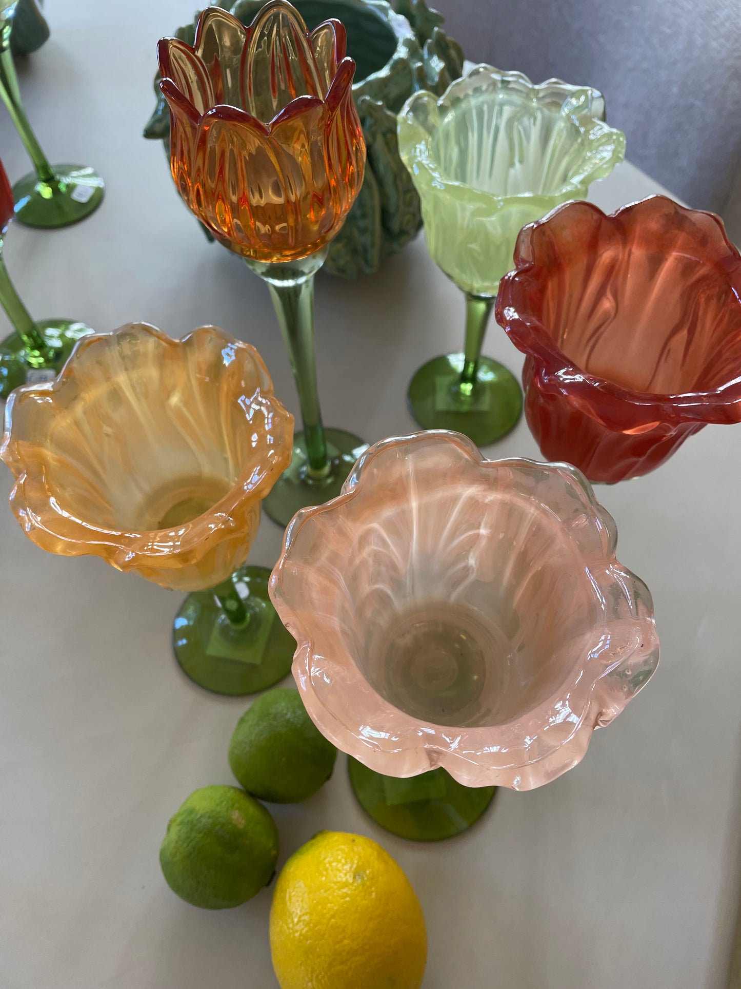 Set decoratief glaswerk