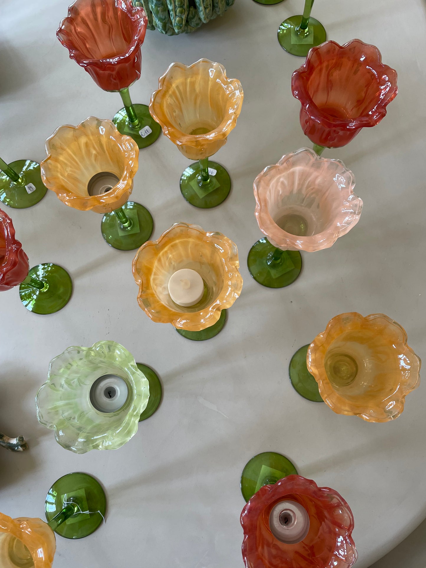 Set decoratief glaswerk